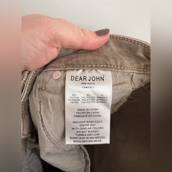 NWT Dear John Micah Wide Leg Jeans in Shell Wash - Picture 4 of 5